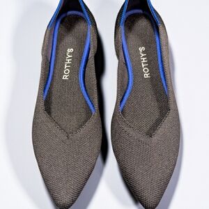 Rothy's Womens' Size 8 Black The Point Washable Flats